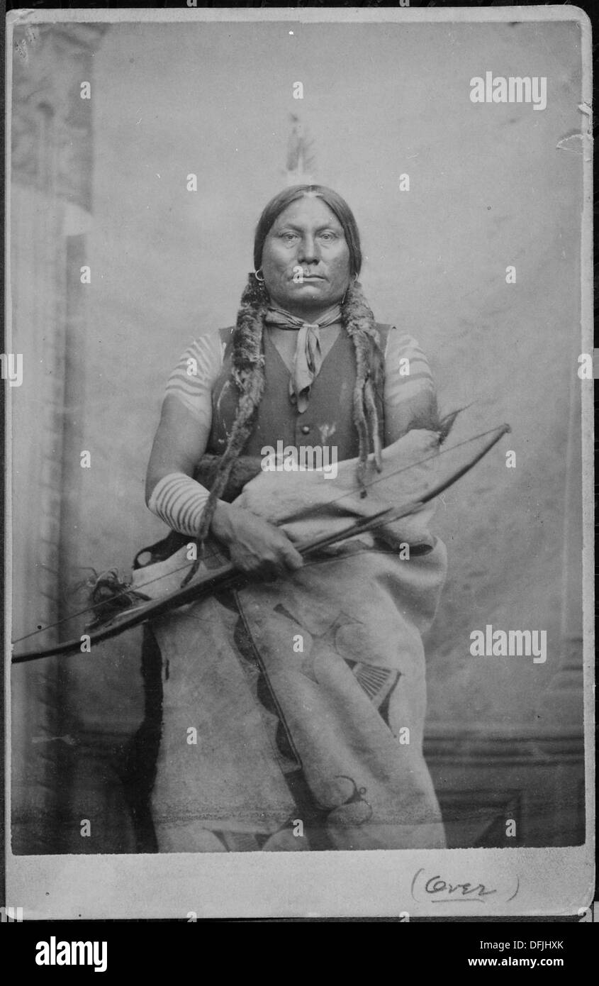 Gall, oder Gallien. Kampf gegen Führer der kombinierten Sioux-Stämme in der Schlacht am Little Big Horn (von L. D. Greene Album). 533088 Stockfoto