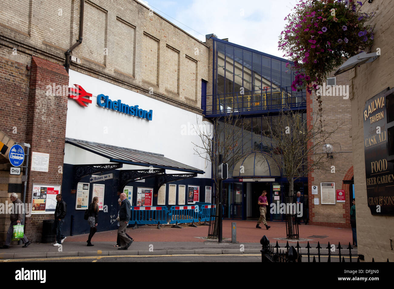 Chelmsford Bahnhof in Essex Stockfoto