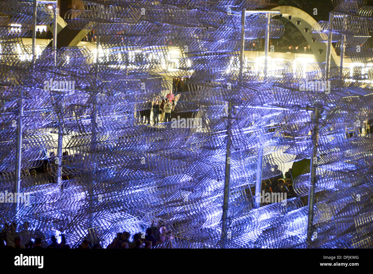 Toronto, Kanada. 5. Oktober 2013. Paris inspiriert Festival "Nuit Blanche" leuchtet Torontos Nacht Credit: Nisarg Fotografie/Alamy Live News Stockfoto