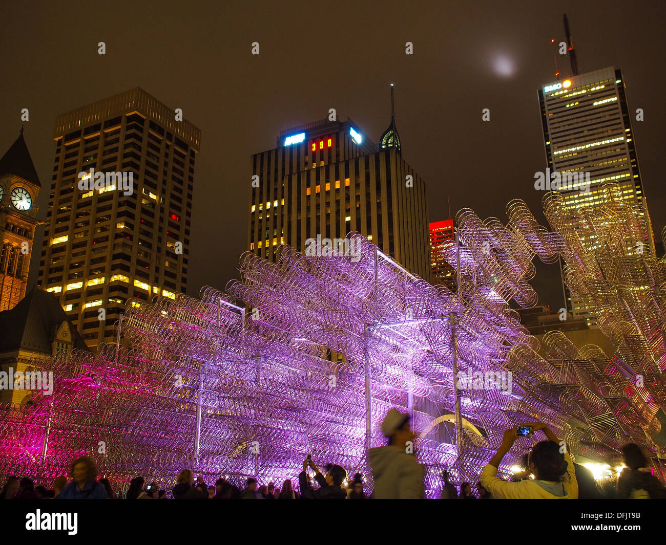 2013 Nuit Blanche Nacht in Toronto Stockfoto