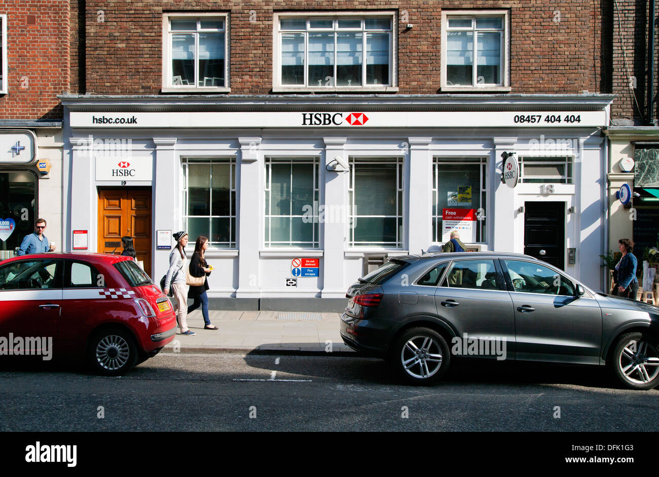 HSBC Bank, Marylebone High Street, London, England, Großbritannien, Europa Stockfoto