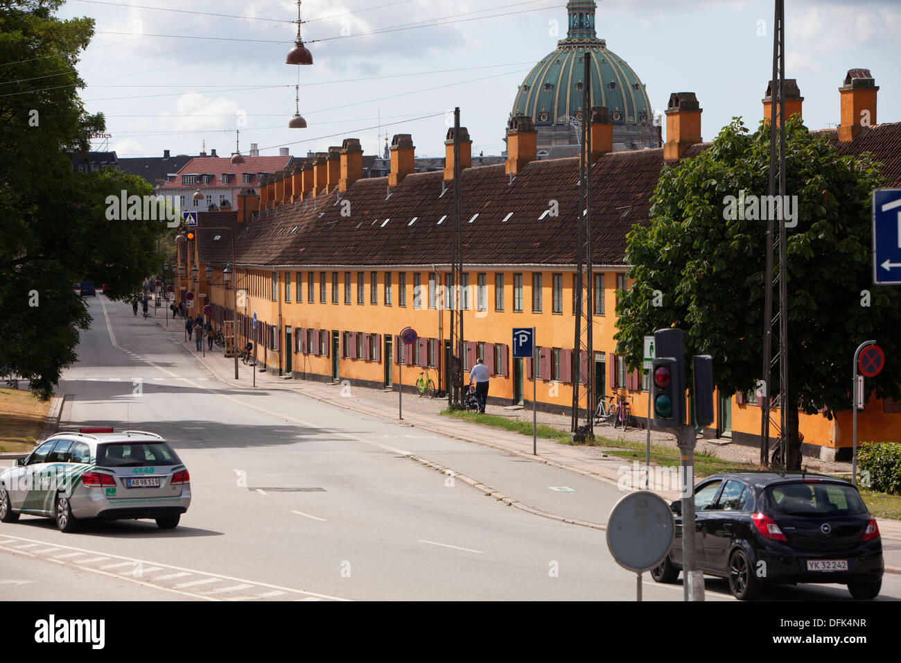 Copenhagen-Hauptstadt und bevölkerungsreichste Stadt von Dänemark Stockfoto