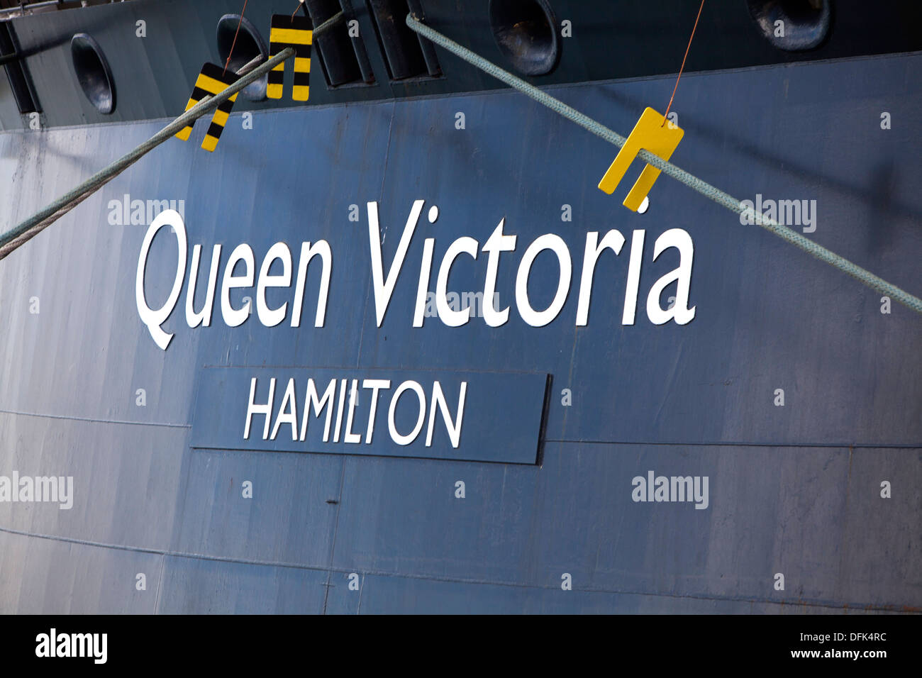 MS Queen Victoria (QV) Kreuzfahrtschiff der Cunard-Line angedockt an St.Petersburg Russland Stockfoto
