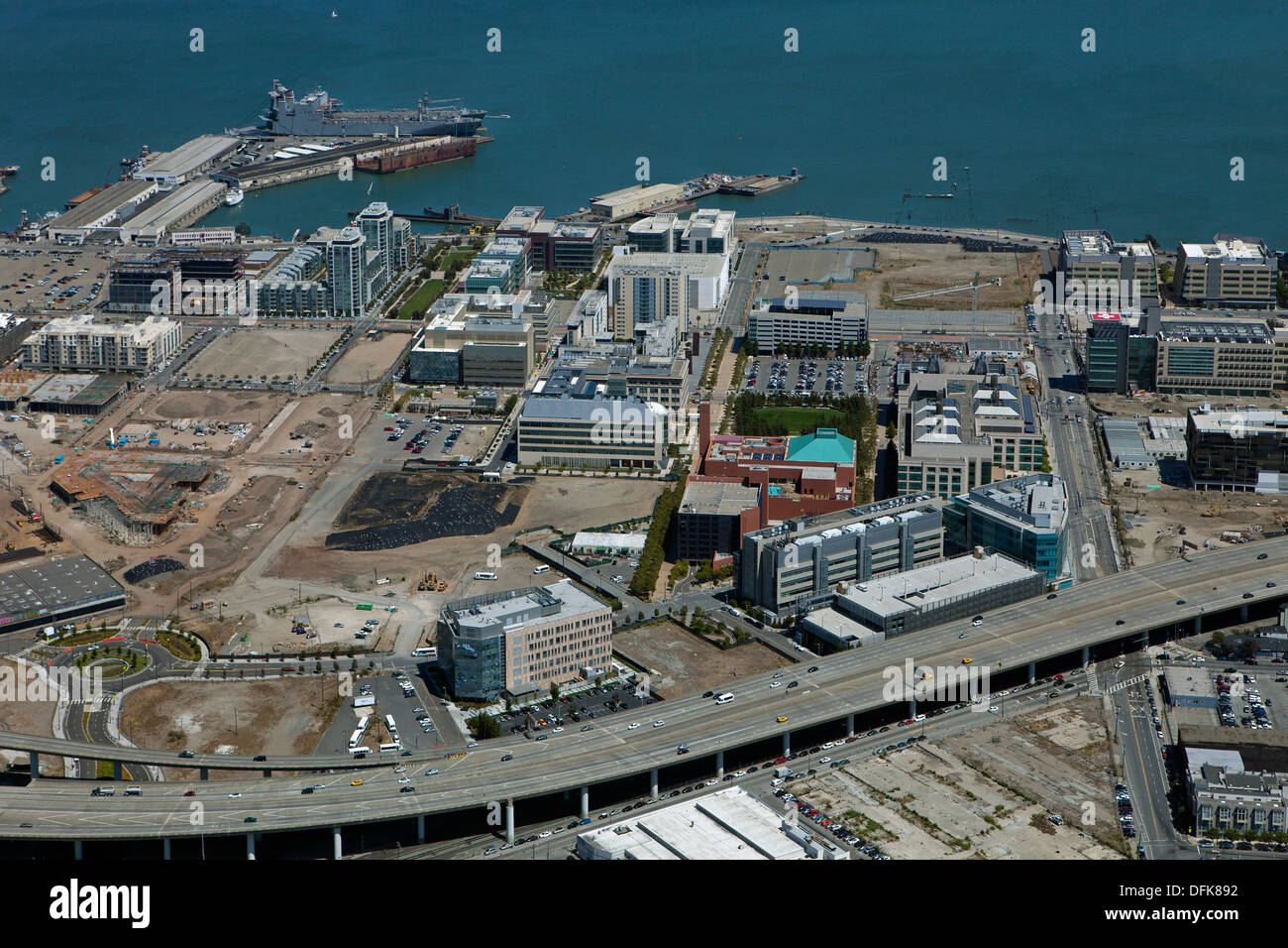 Luftaufnahme Mission Bay San Francisco Kalifornien Stockfoto