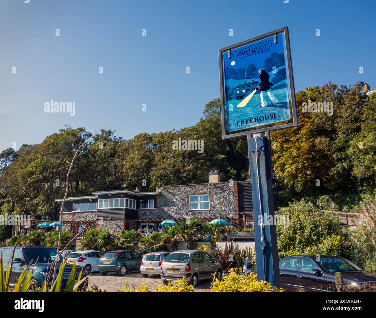 Die Küstenwache Pub Restaurant St. Margarets Bay Dover Kent Stockfoto