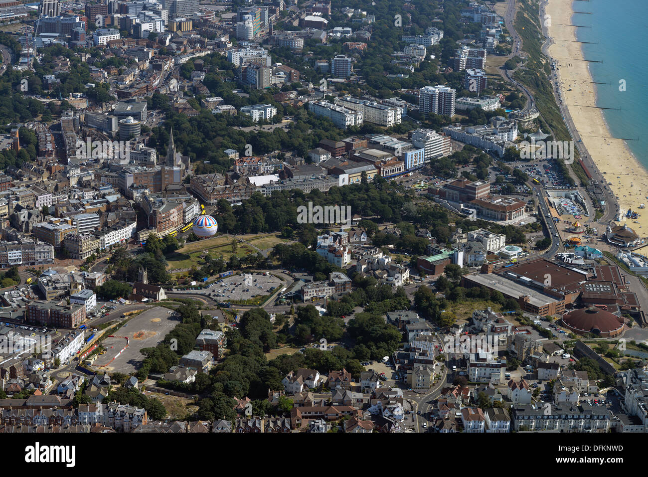 Luftaufnahme von Bournemouth Stockfoto