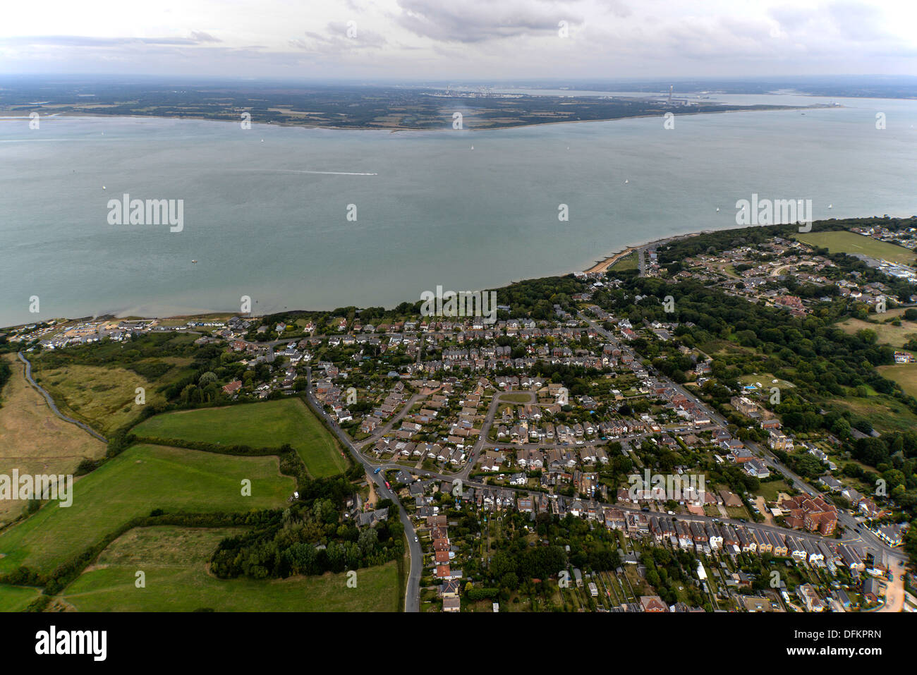 Luftbild der Knurrhahn auf der Isle Of Wight Stockfoto