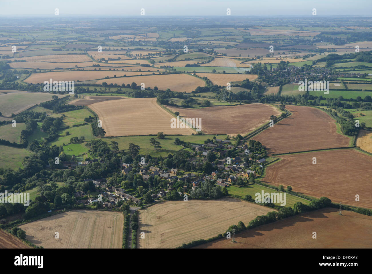 Luftaufnahme des Balscote Oxfordshire Stockfoto