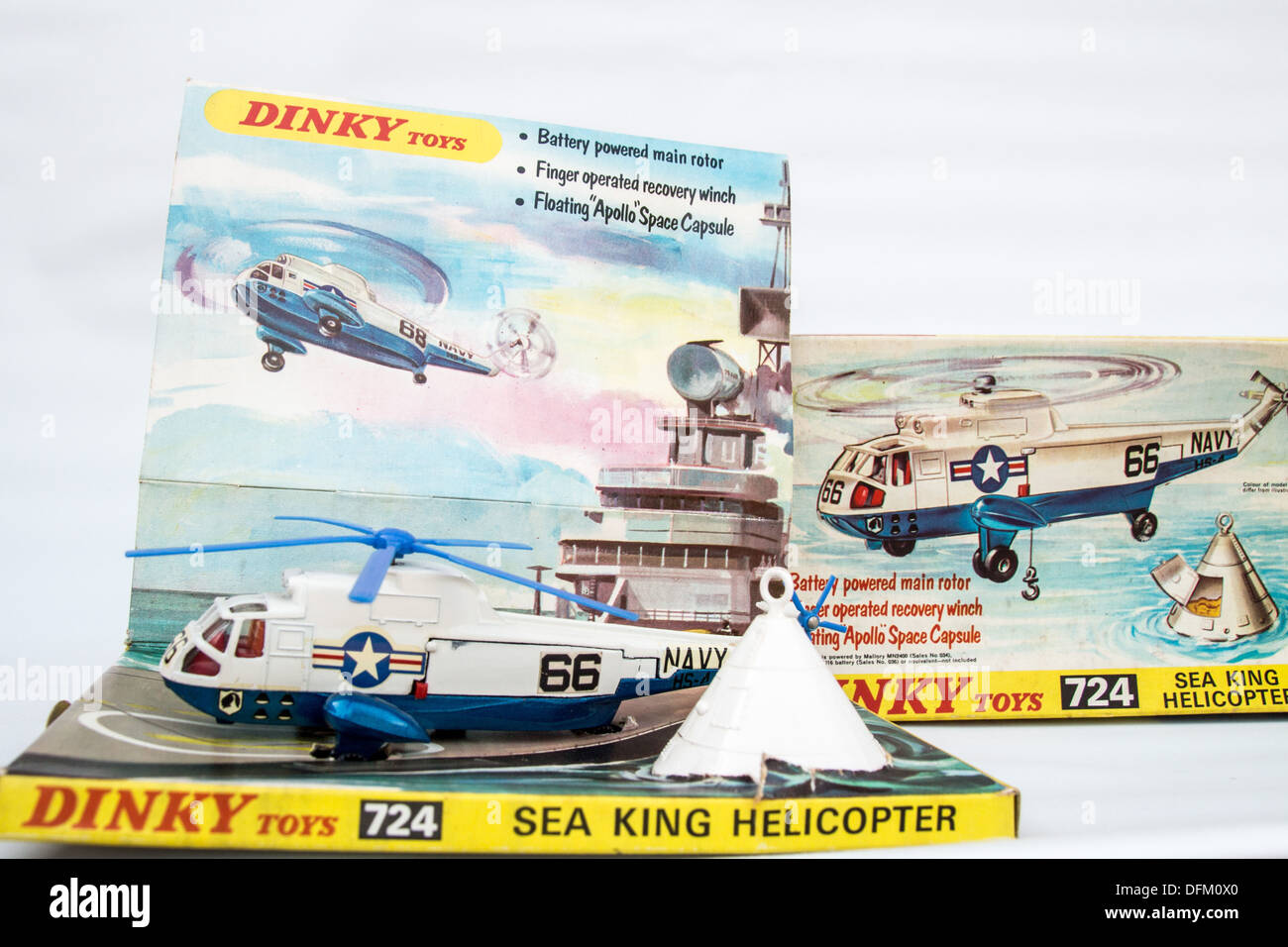 Dinky Spielzeug Hubschrauber Stockfoto