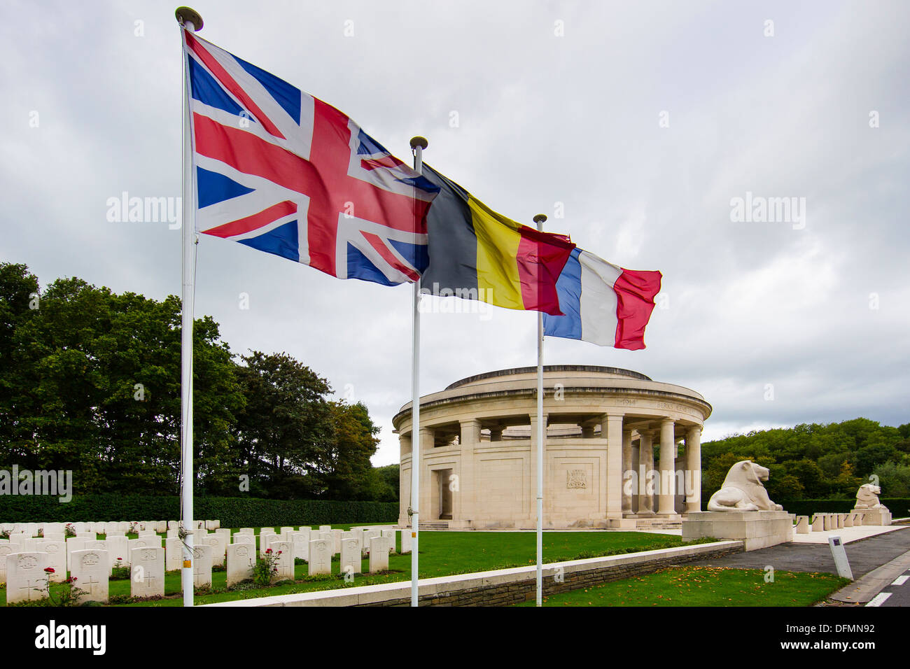 Ploegsteert Gedenkstätte friedhof 1. weltkrieg Belgien Belgischer 1. Weltkrieg Friedhöfe Stockfoto