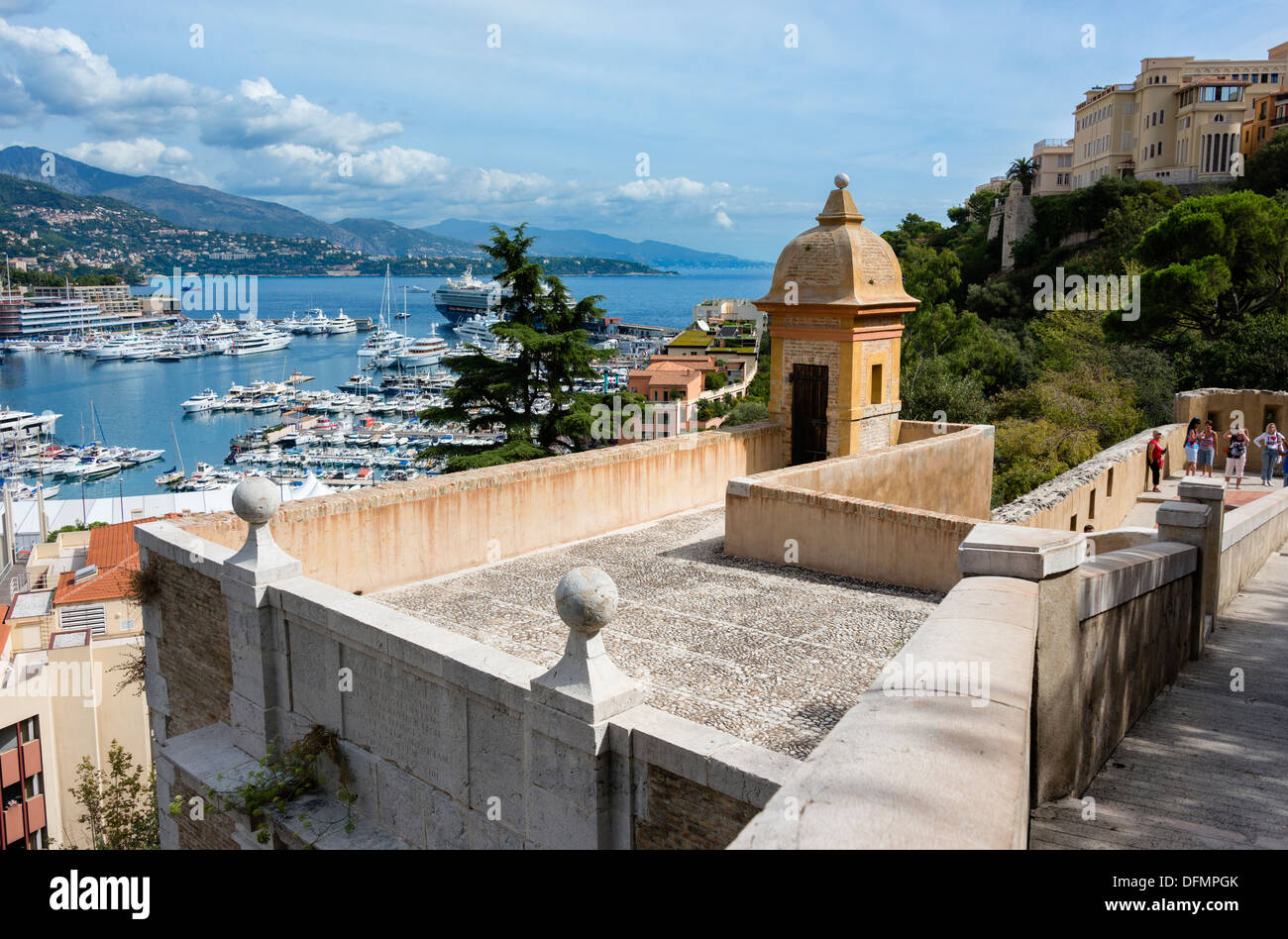 Monaco aus dem Fürstenpalast Stockfoto