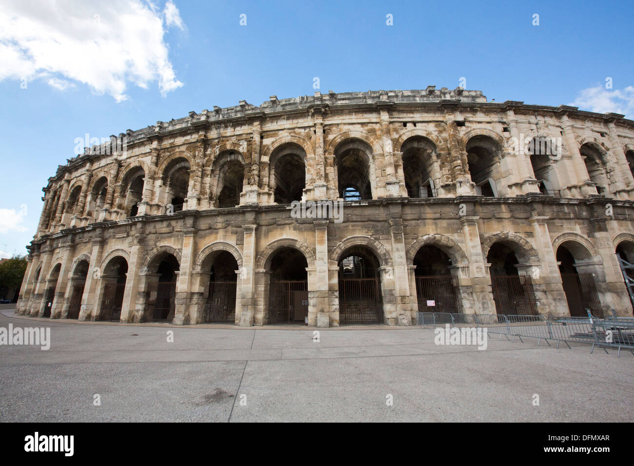 Exterieur der Arena von Nimes. Gard Frankreich 138694 Nimes arenae Stockfoto