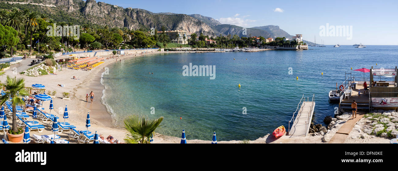 Baie des Fourmis, Beaulieu Sur Mer Stockfoto