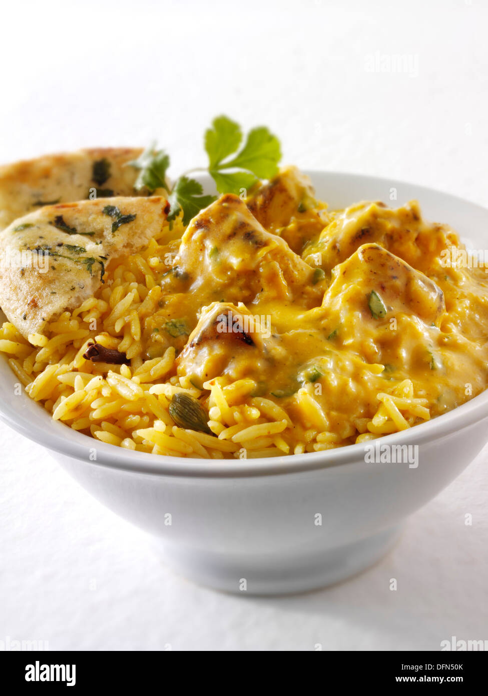 Chicken Korma Curry Stockfoto