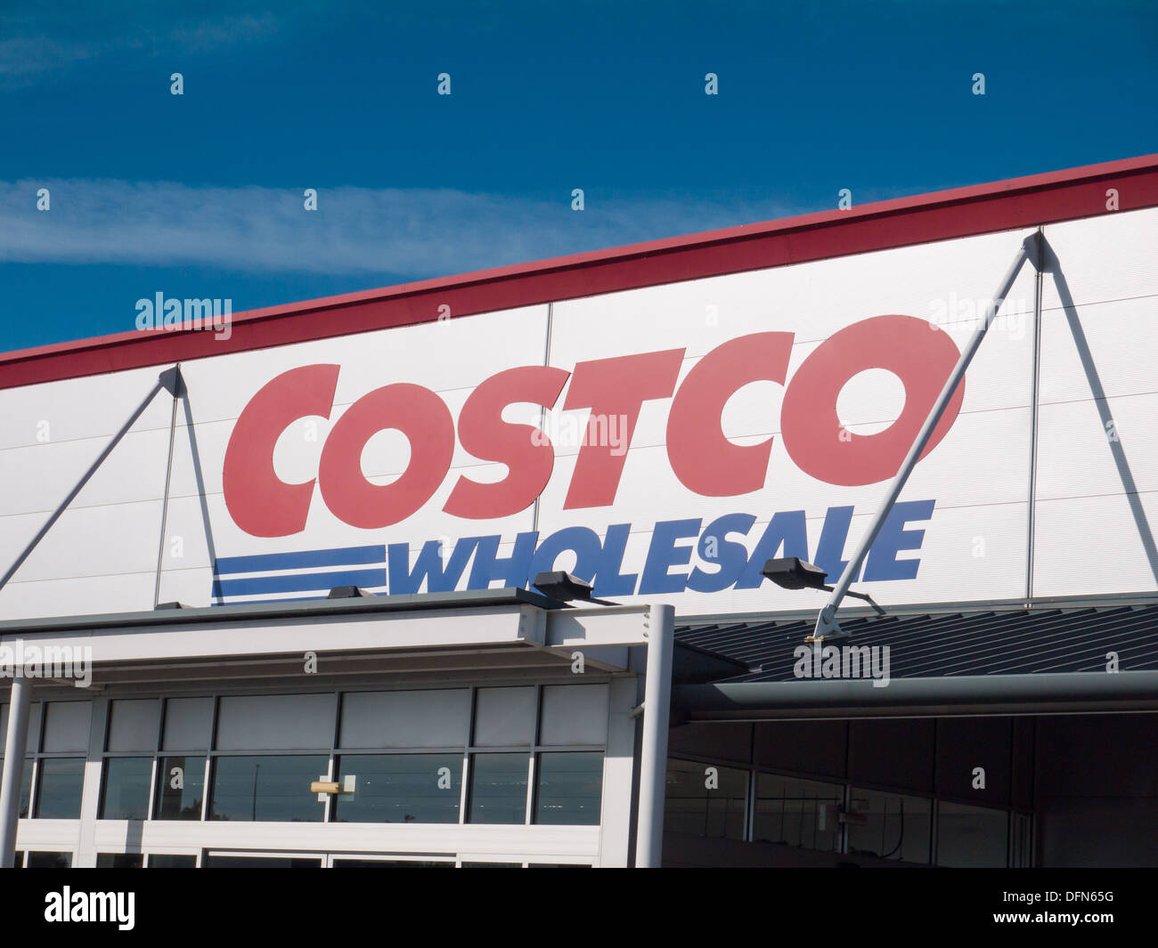 Costco Wholesale Lager in Derby, Vereinigtes Königreich Stockfoto