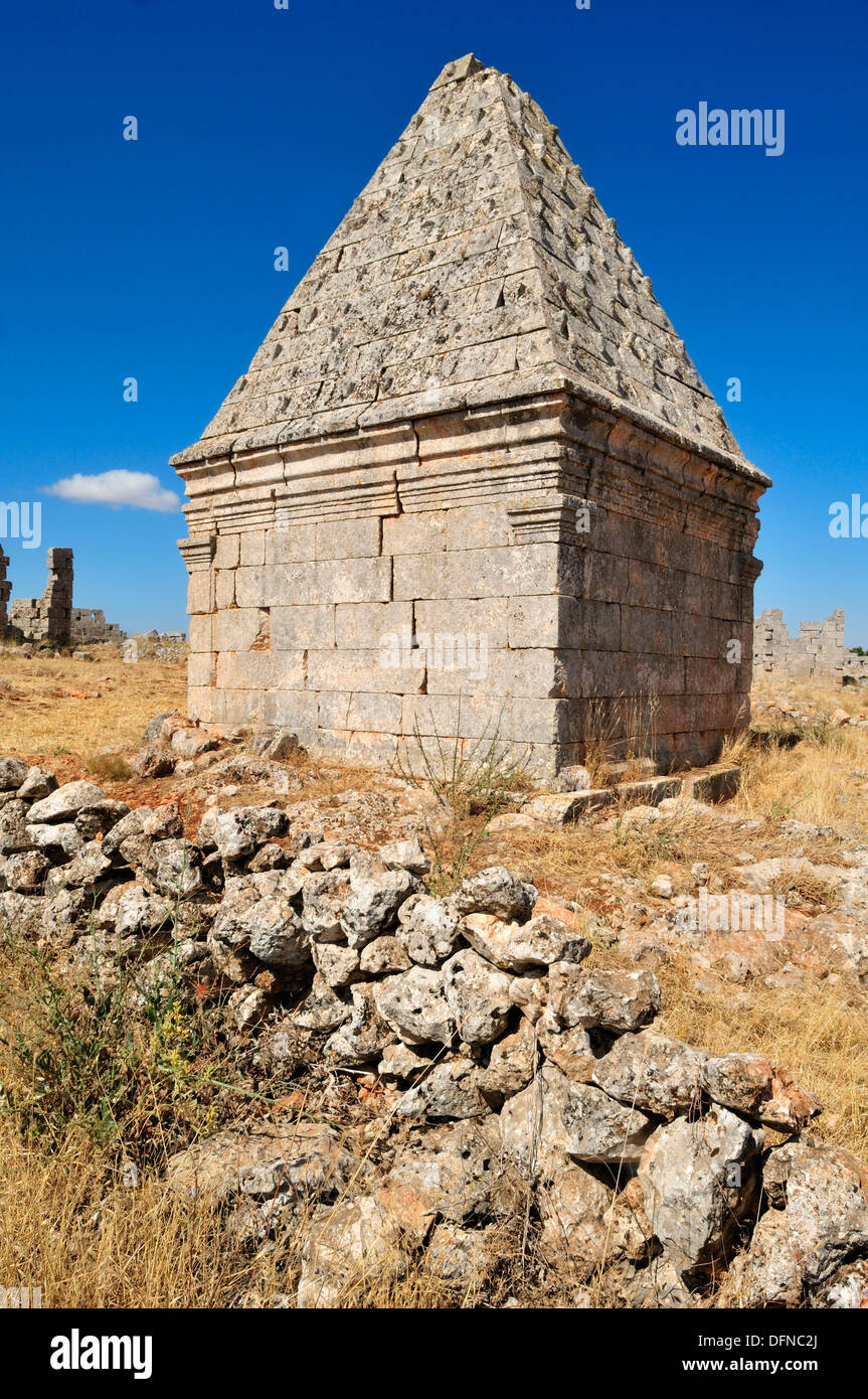 Byzantinischen Ruinen an die archäologische Stätte von Ba´uda, Baude, Baouda, Syrien, Nahost, Westasien Stockfoto
