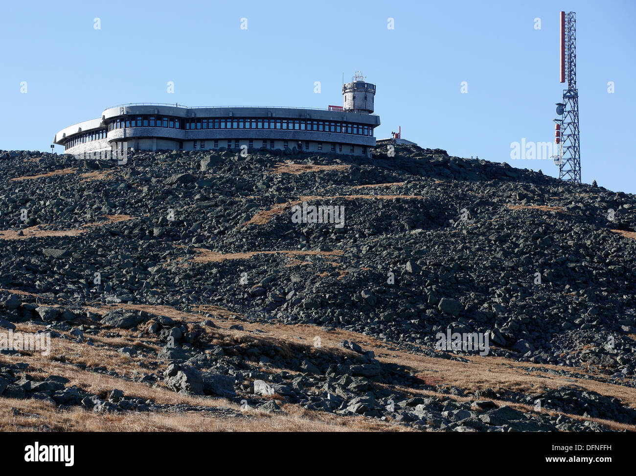 Der Mount Washington Observatory, New Hampshire, USA Stockfoto