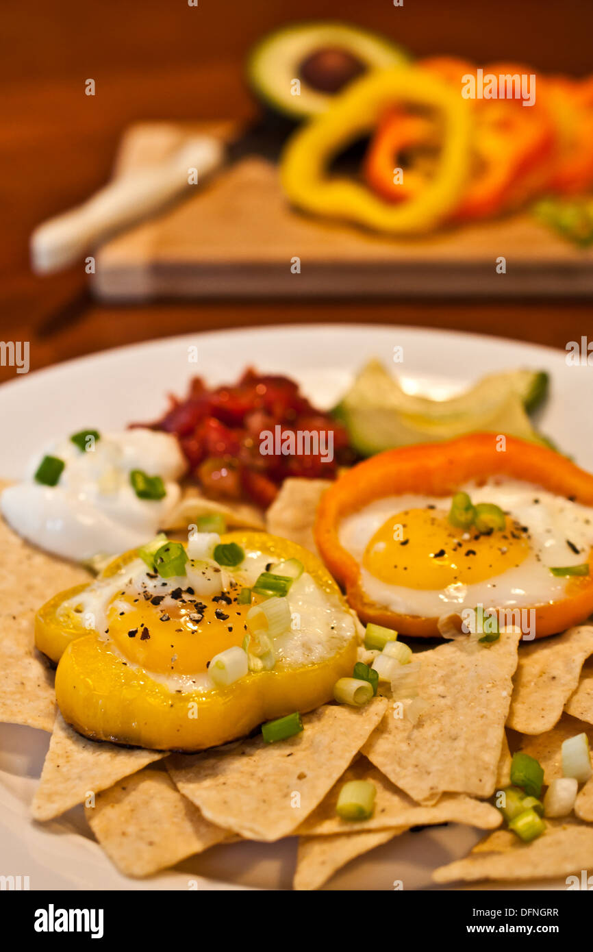 Huevos Rancheros Stockfoto