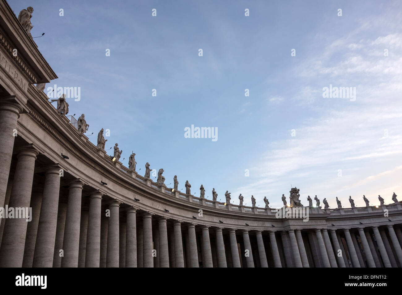 Petersplatz im Vatikan, Italien Stockfoto