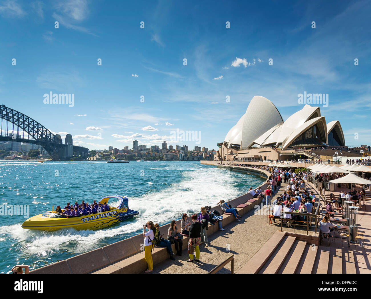 Sydney Harbour Sehenswürdigkeiten in Australien bei Tag Stockfoto