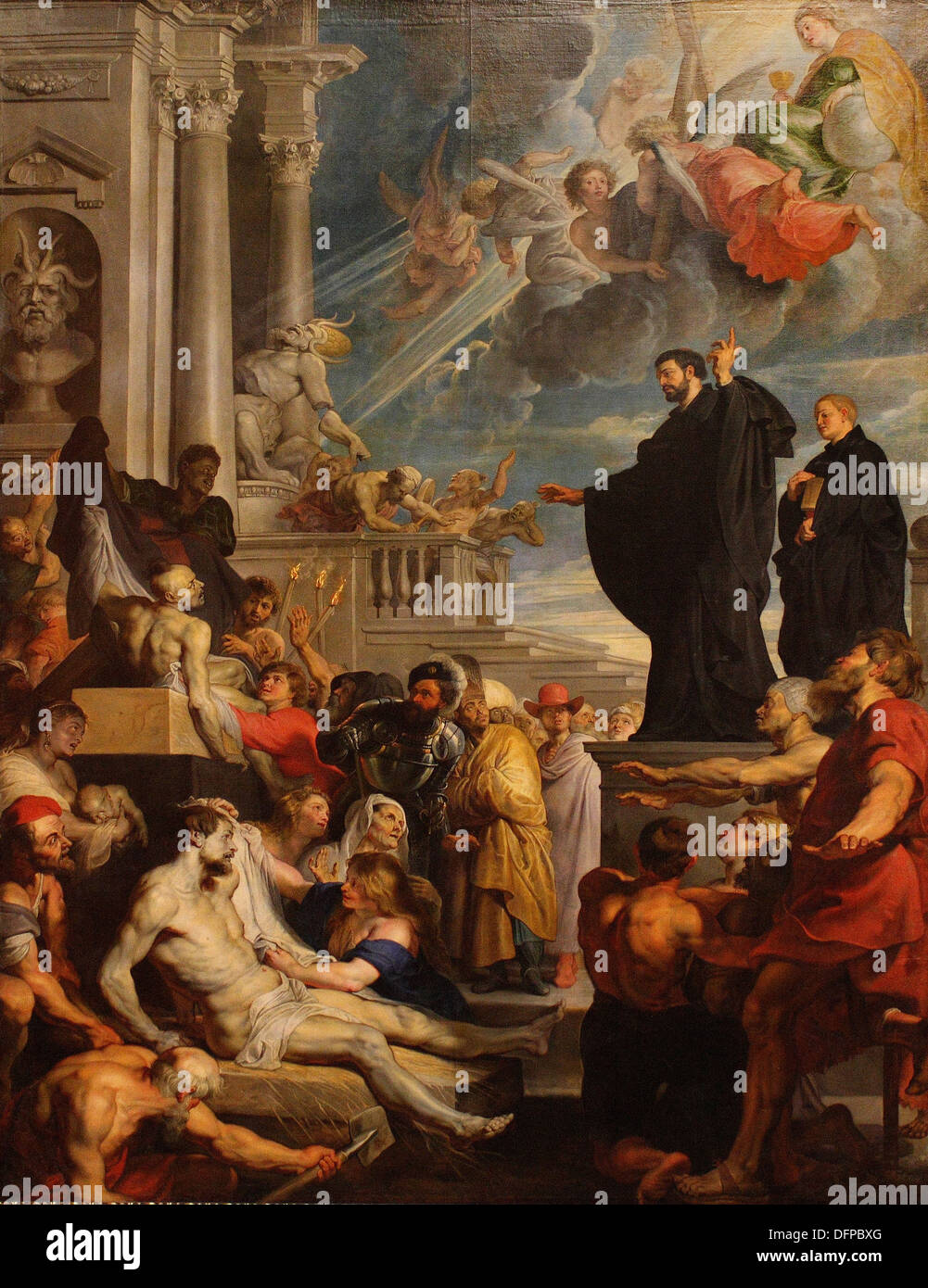 Peter Paul RUBENS - das Wunder von St. Francois Xavier - 1617 - Kunsthistorisches Museum - Wien Stockfoto