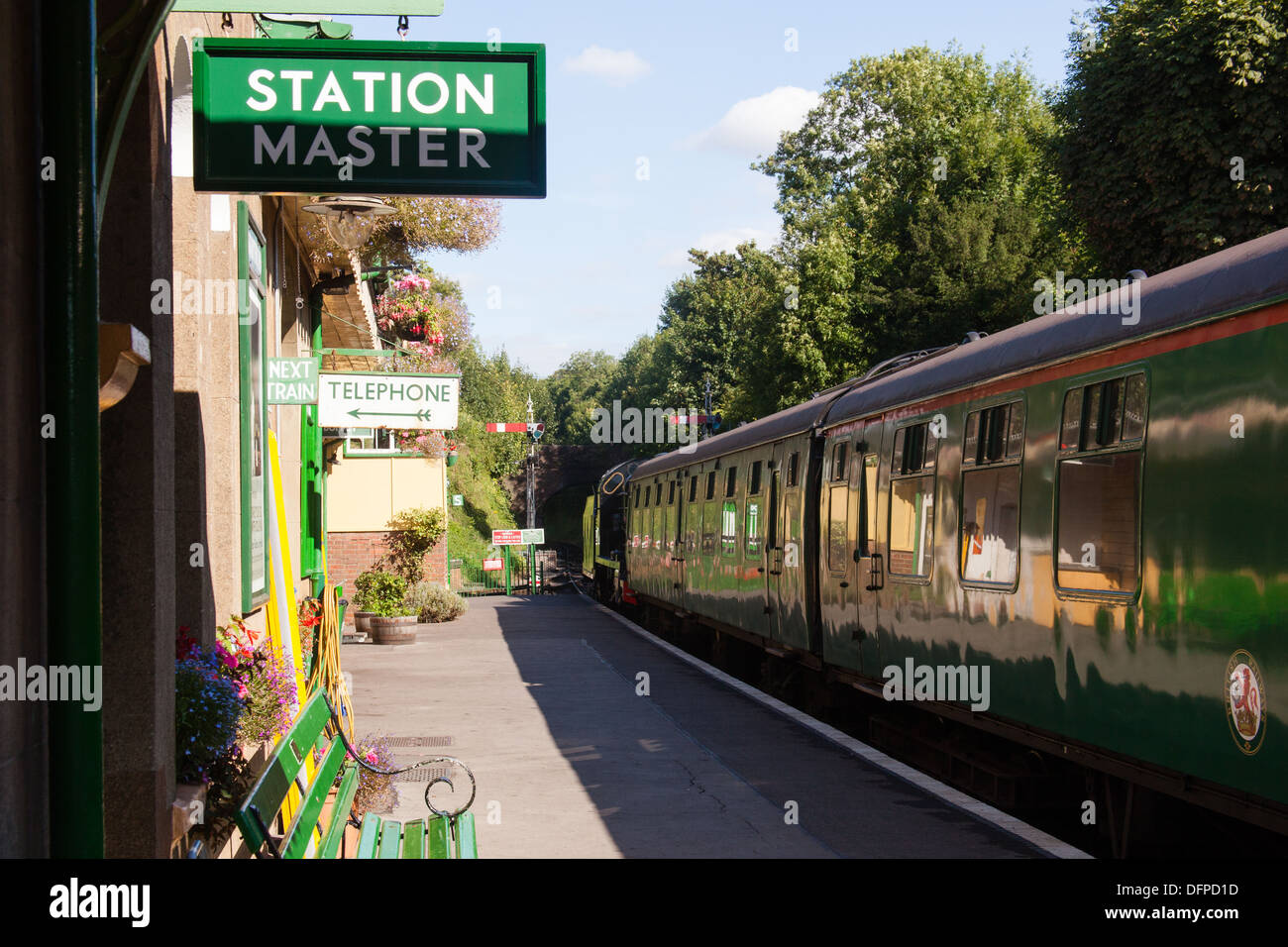 Alresford Station, Hampshire, England, Vereinigtes Königreich. Stockfoto
