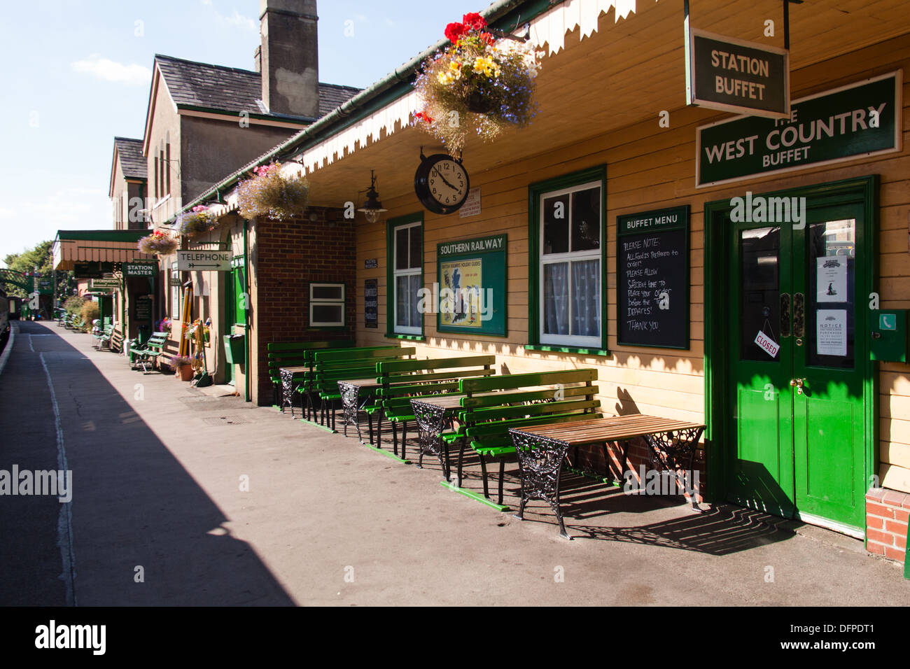 Alresford Station, Brunnenkresse Line, Hampshire, England, Vereinigtes Königreich. Stockfoto