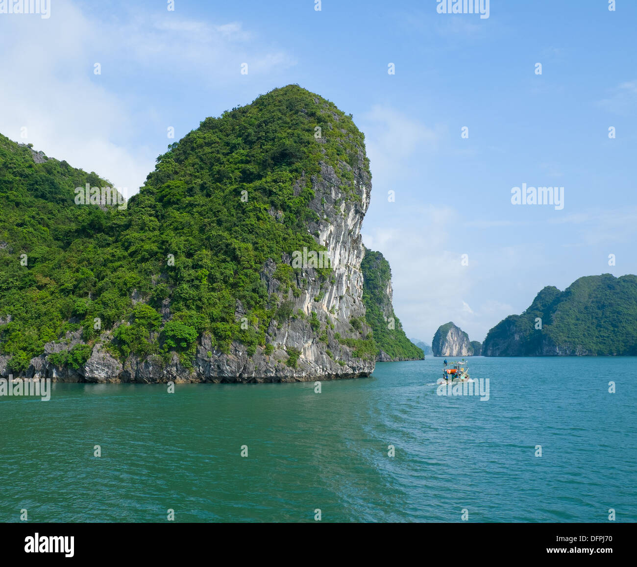 Blick auf Halong Bucht, Vietnam, Südostasien Stockfoto