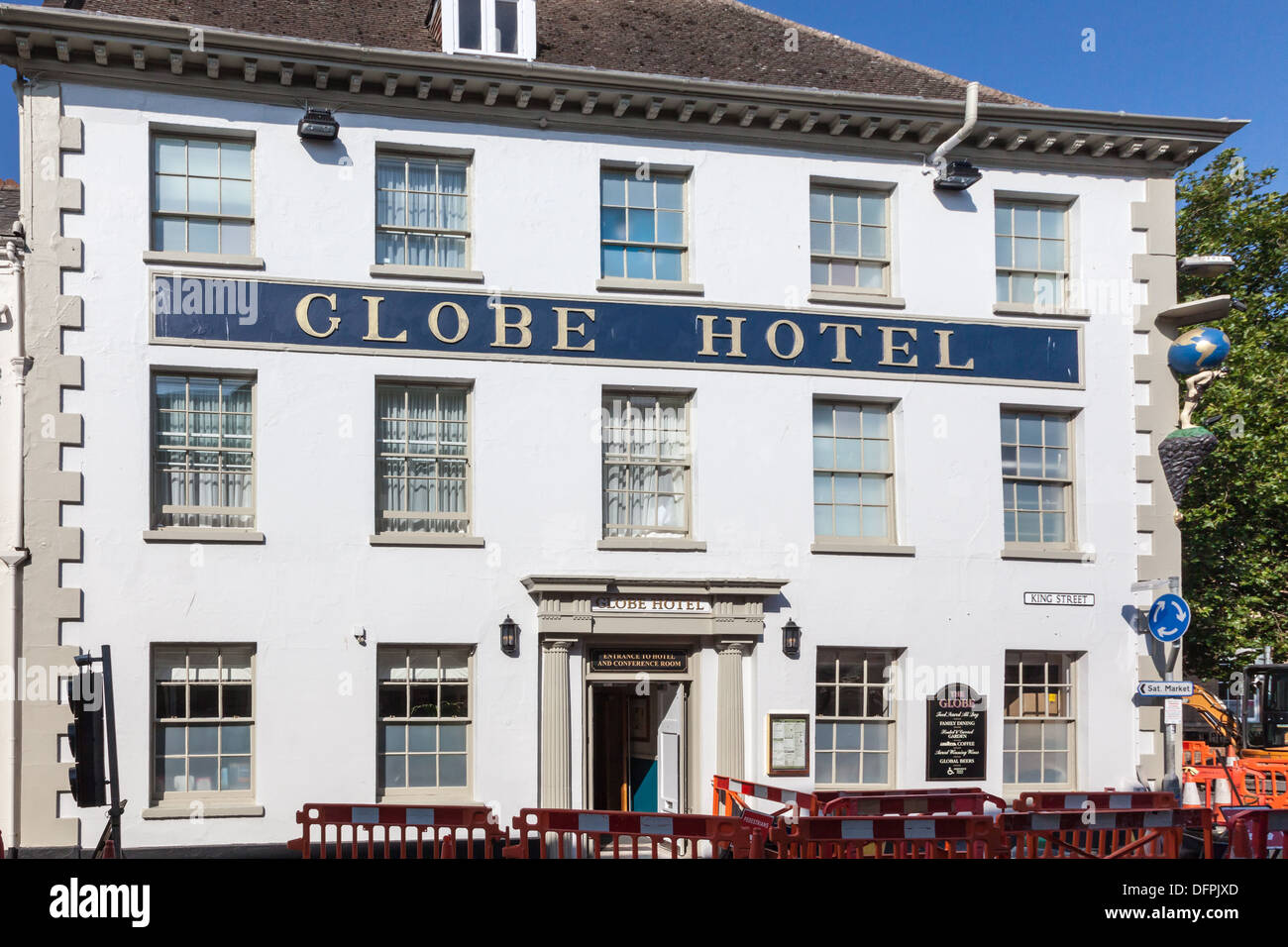 Globus Hotel, King Street, King's Lynn, Norfolk, Großbritannien Stockfoto