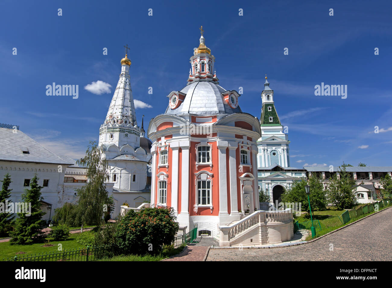 Großen Klöster Russlands. Die Trinity-Sergius Lawra. Das Grab des russischen Zaren Boris Godunov Stockfoto