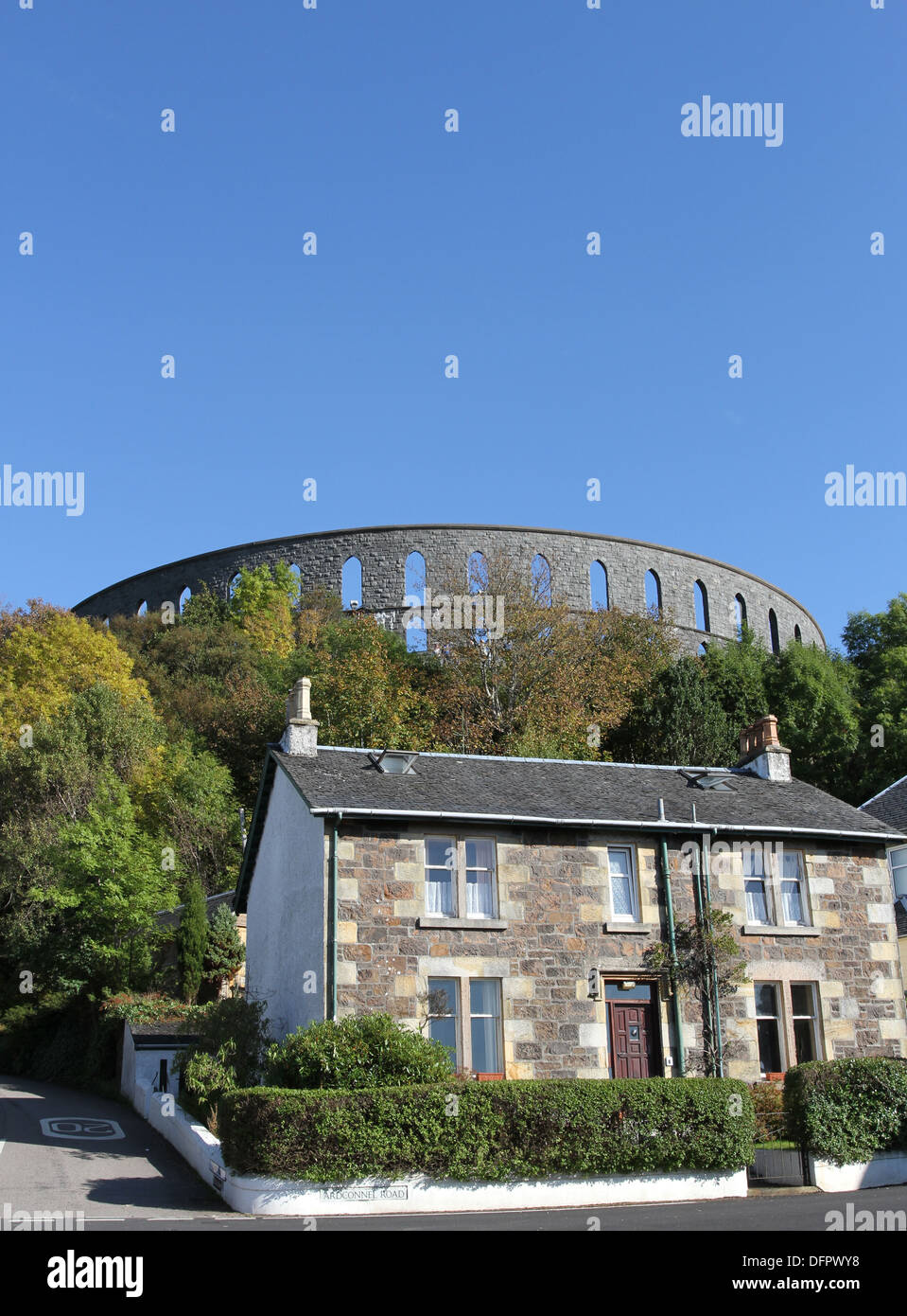 Haus und McCaig es tower Oban Schottland September 2013 Stockfoto