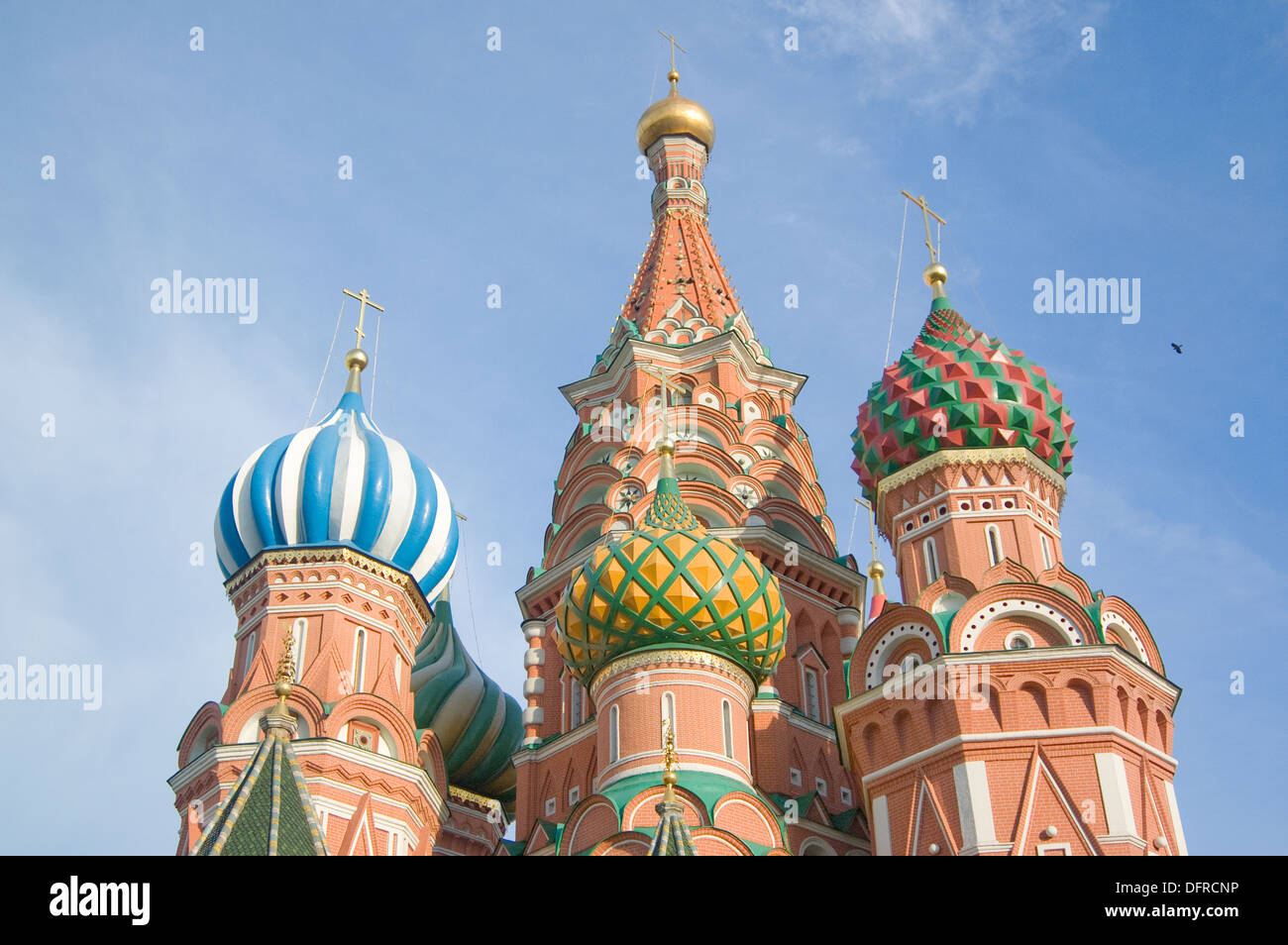 Kathedrale des Schutzes der Allerheiligsten Gottesgebärerin auf dem Graben (Собор Покрова пресвятой Богородицы, что на Рву) auf dem Roten Platz Stockfoto