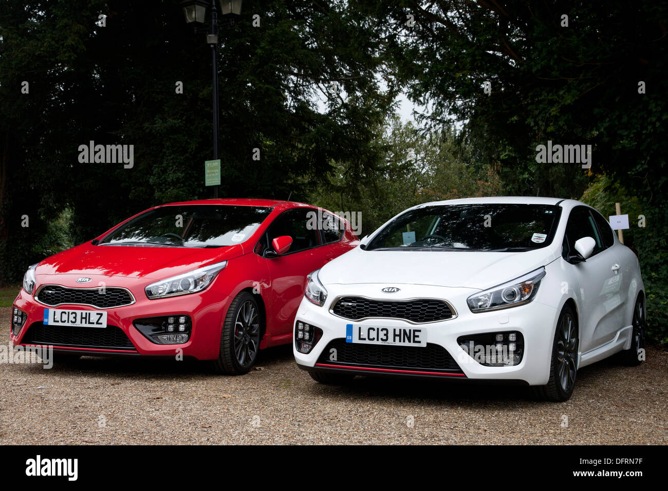 Kia Pro'ceed GDI GT bei The Society of Motor Manufacturers and Traders (SMMT) test-Tag Stockfoto