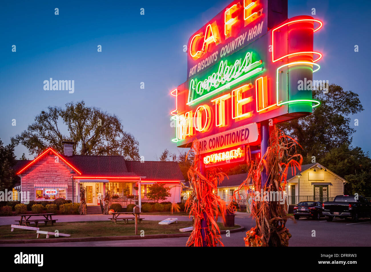 Die berühmte Loveless Cafe und Motel in der Nähe von Nashville Tennessee, USA Stockfoto