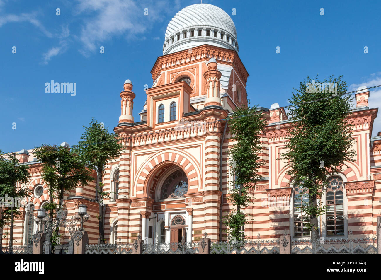 Große Chorsynagoge aka große Chorsynagoge von St. Petersburg, Edmond J Safra große Chorsynagoge, St. Petersburg Synagoge, Bolshaya Sinagog Stockfoto