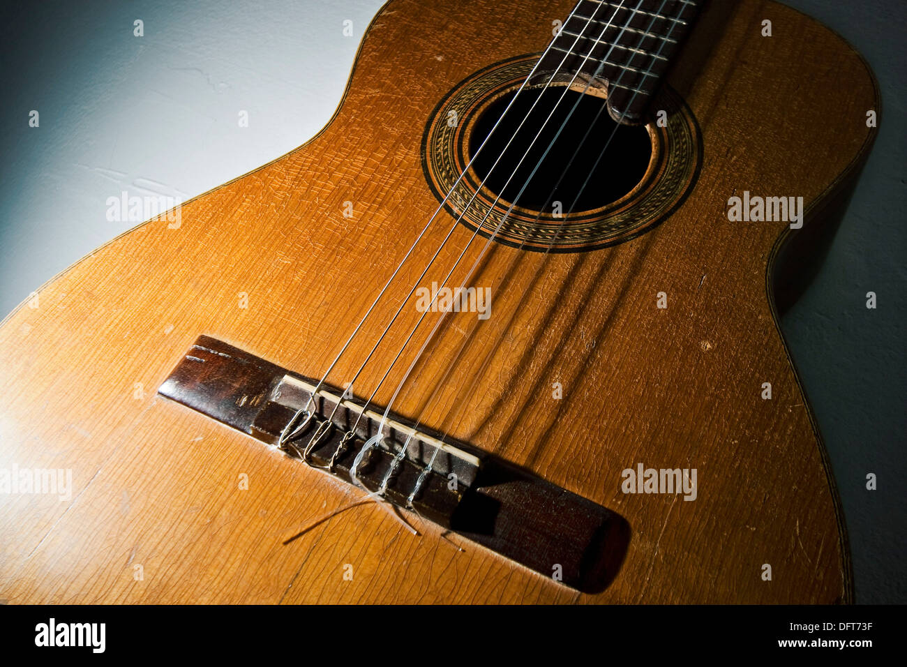 Detalle de Guitarra española Stockfoto