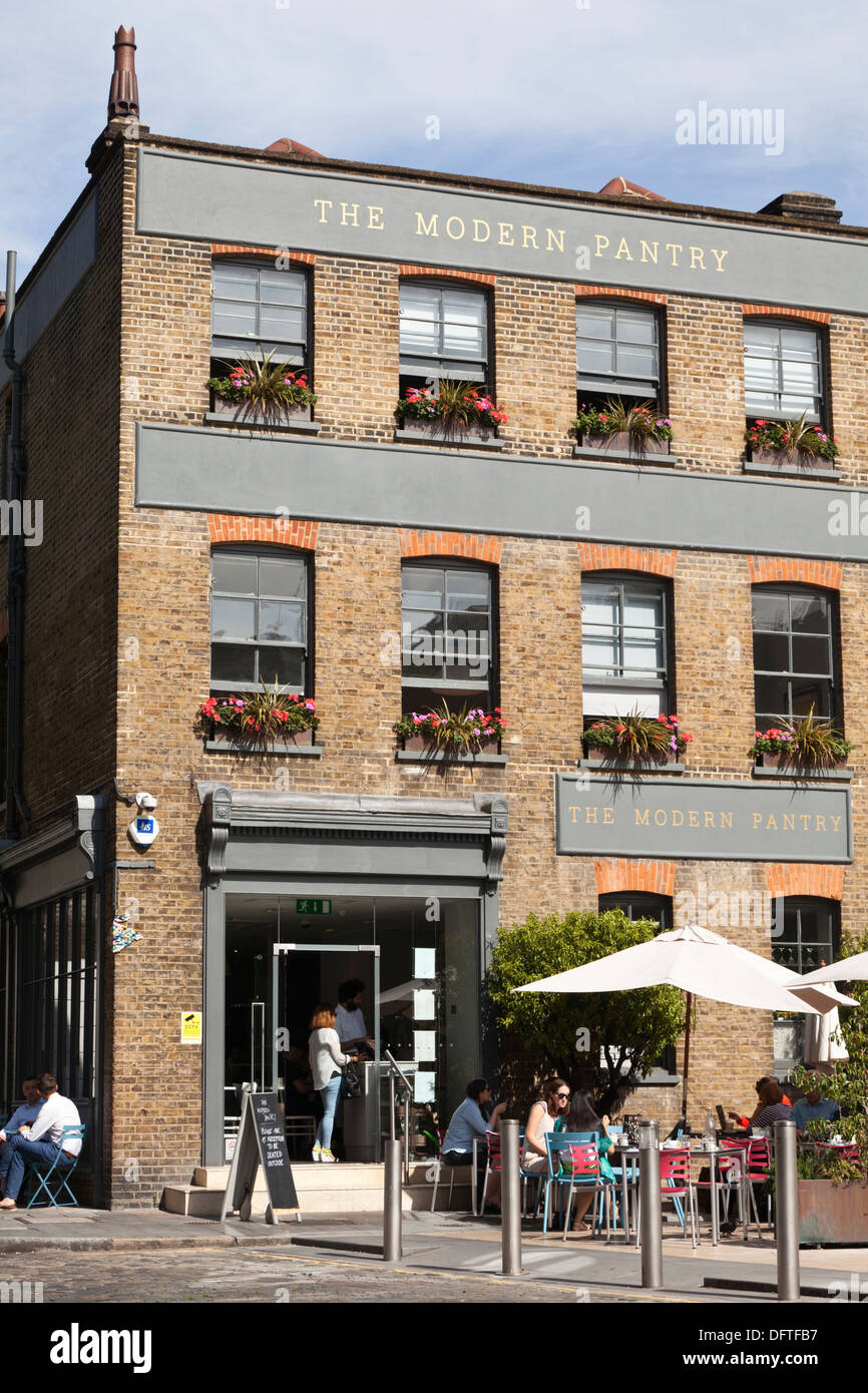 Die moderne Pantry Café, Clerkenwell, London, England. Stockfoto