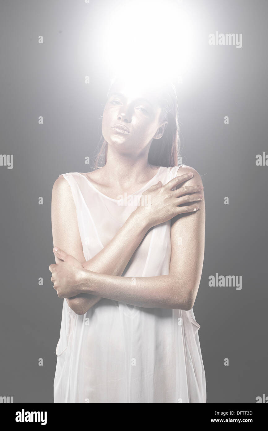 Mode mit einer Göttin-Thema Stockfoto