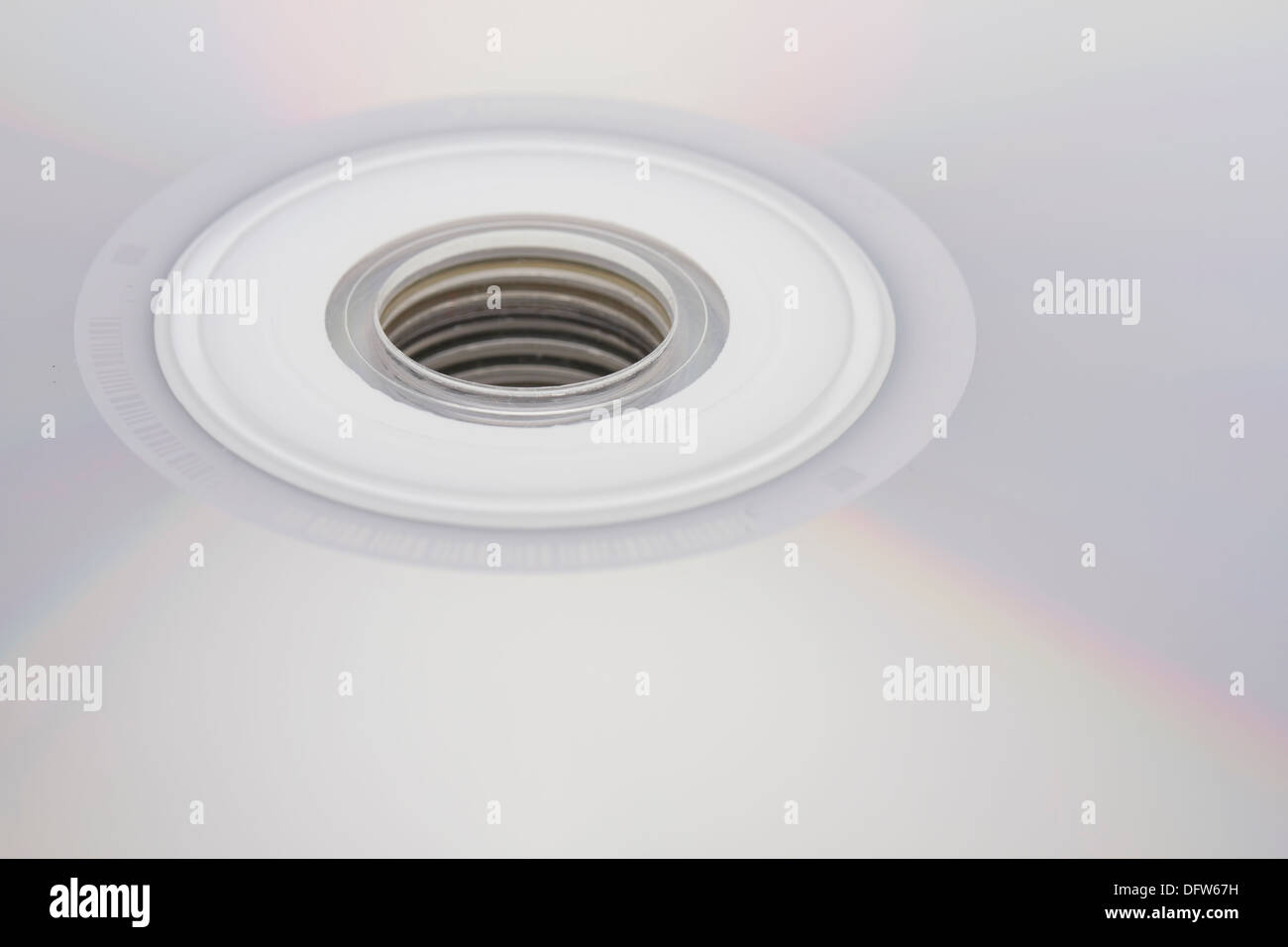 Schließen Sie herauf Bild cd-Stapel Stockfoto