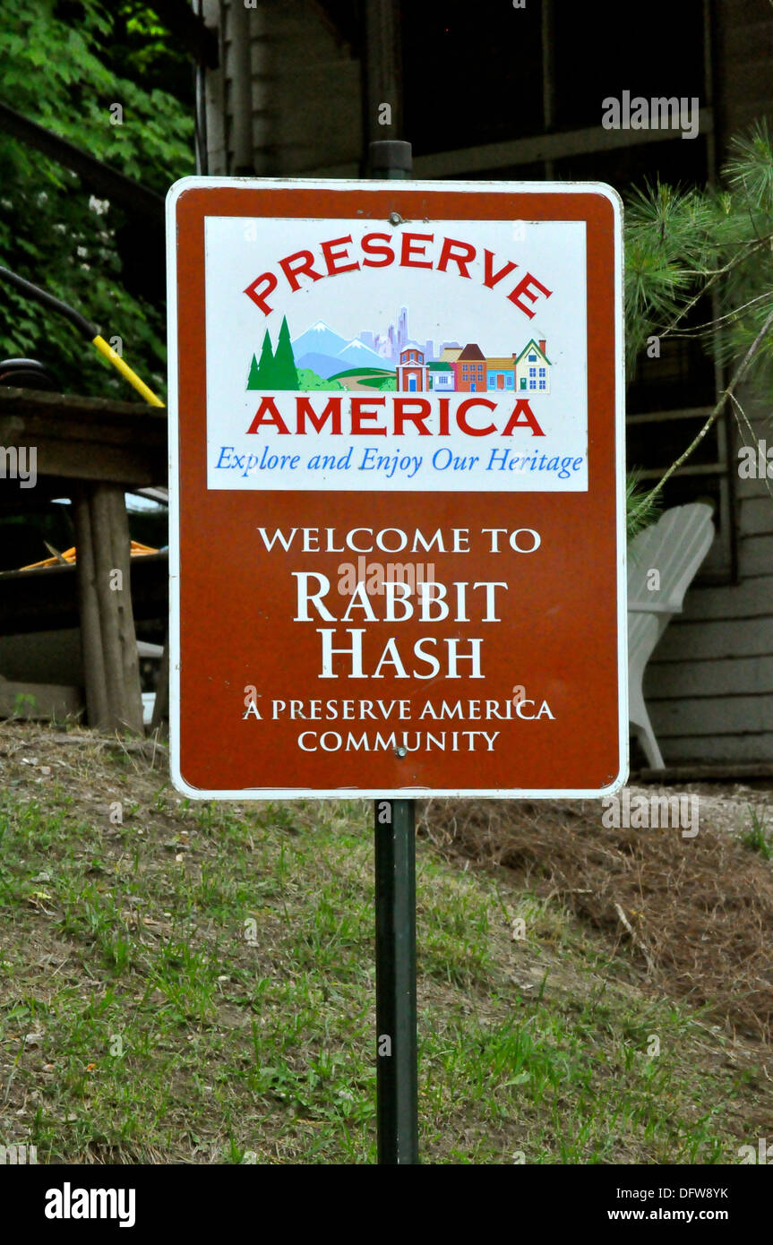 Kaninchen-Durcheinander Kentucky - Preserve America Stockfoto