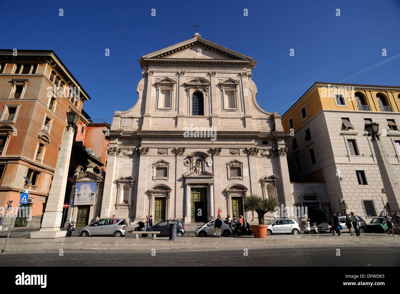 Italien, Rom, Via della Conciliazione, Kirche Santa Maria in Traspontina Stockfoto
