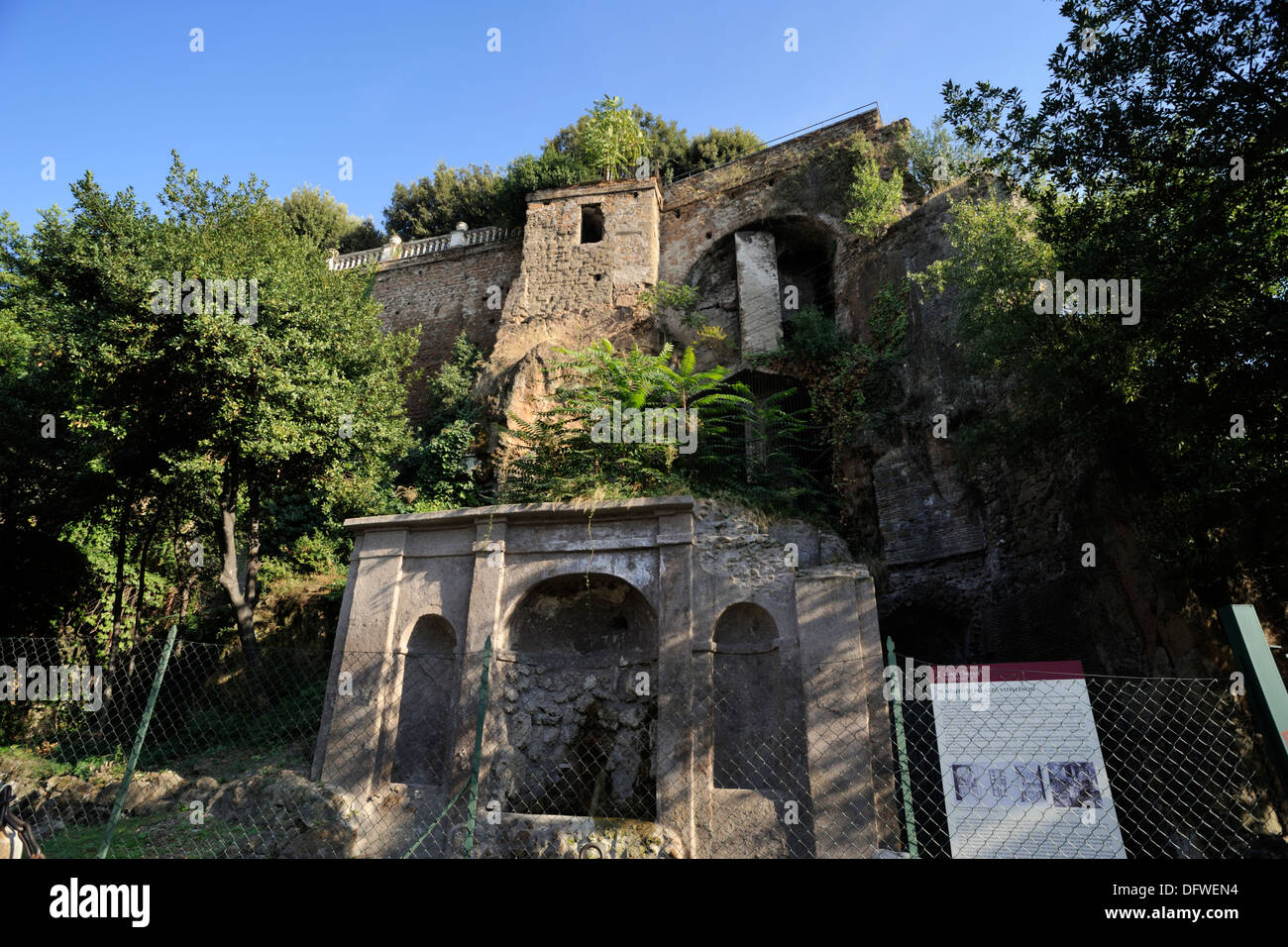 Italien, Rom, Rupe Tarpea, Tarpeian Rock Stockfoto