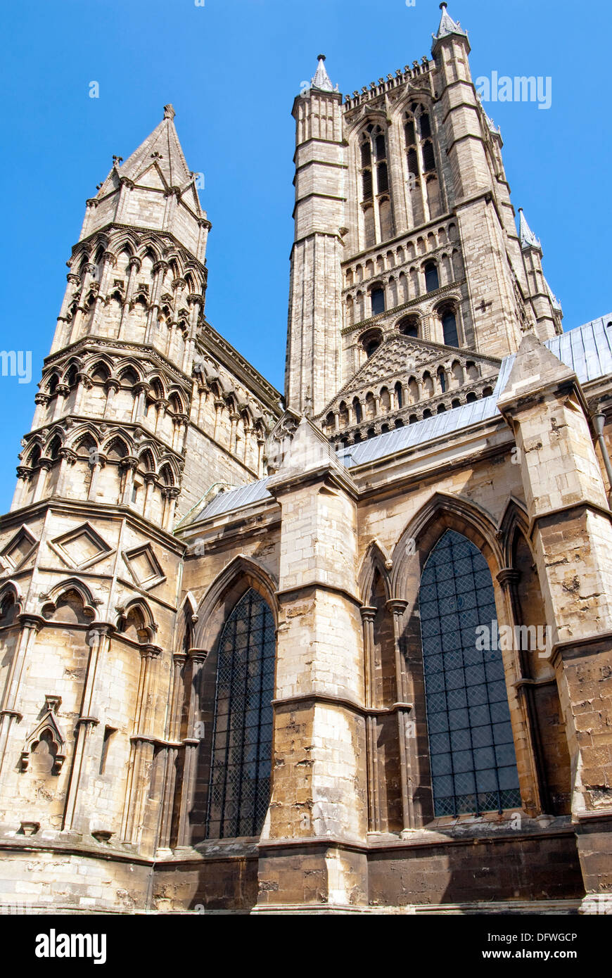 Kathedrale von Lincoln (in voll der Kathedrale-Kirche des seligen Jungfrau Maria von Lincoln Stockfoto