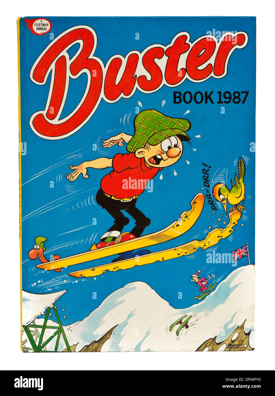 Jahrgang 1987 'Buster' Comic jährlichen Stockfoto
