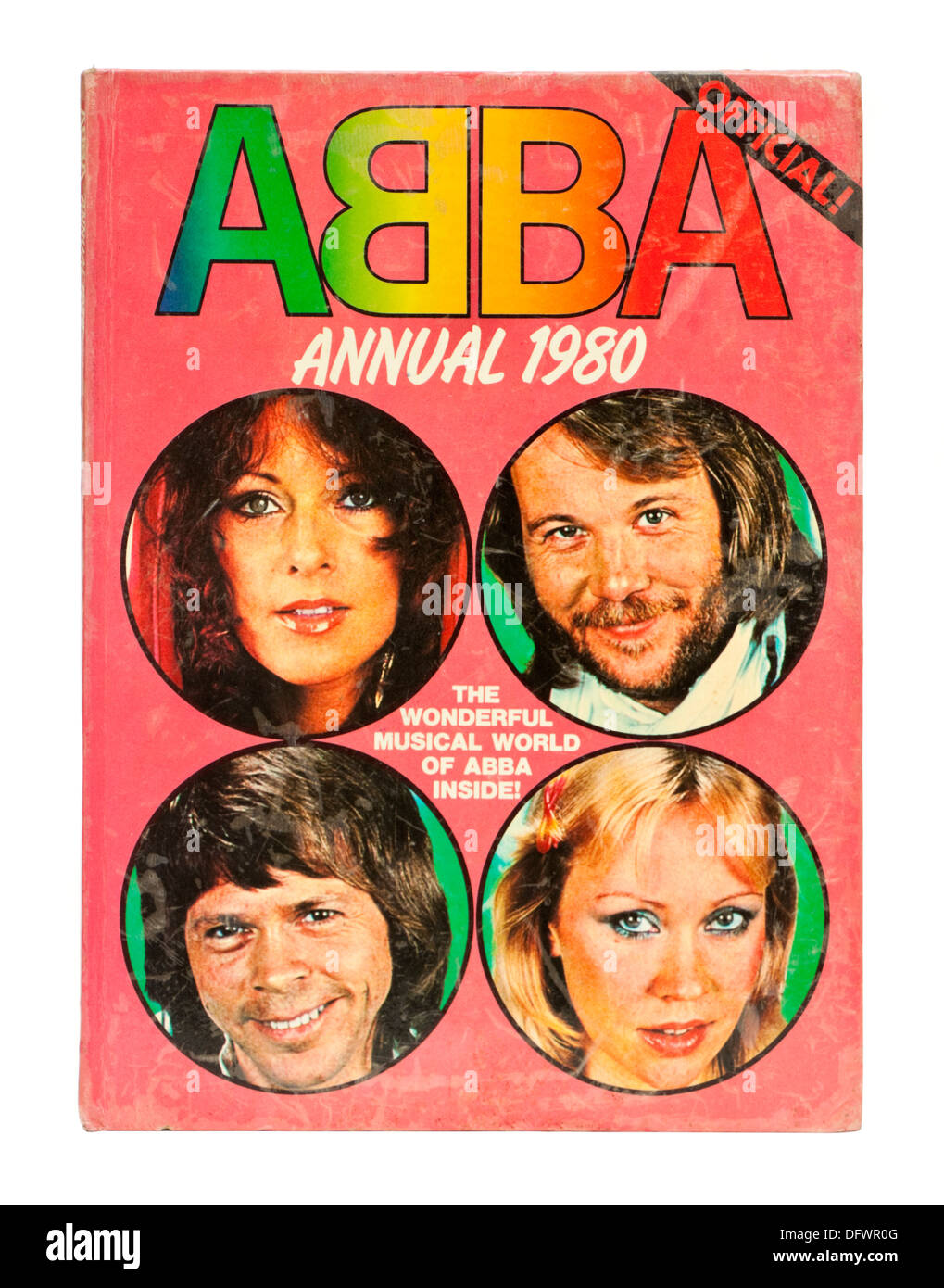 Seltene Vintage 1980 offizielle "Abba" Jahres- Stockfoto