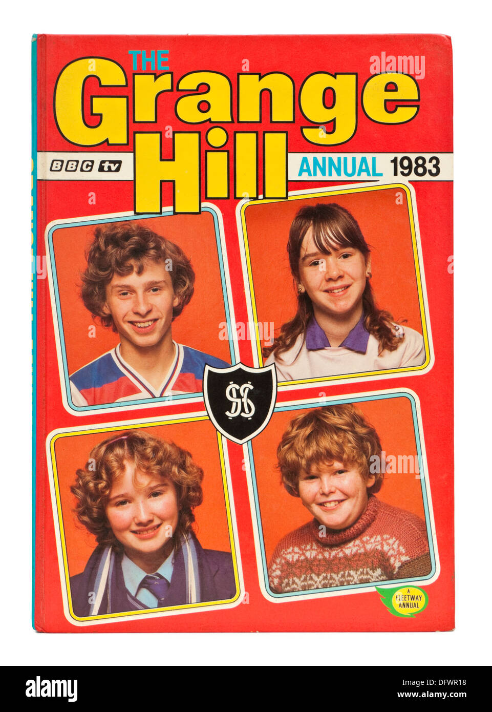 Jahrgang 1983 'Grange Hill' jährlich, mit einem jungen Susan Tully (aka Michelle Fowler in der BBC-Seifenoper EastEnders) Stockfoto