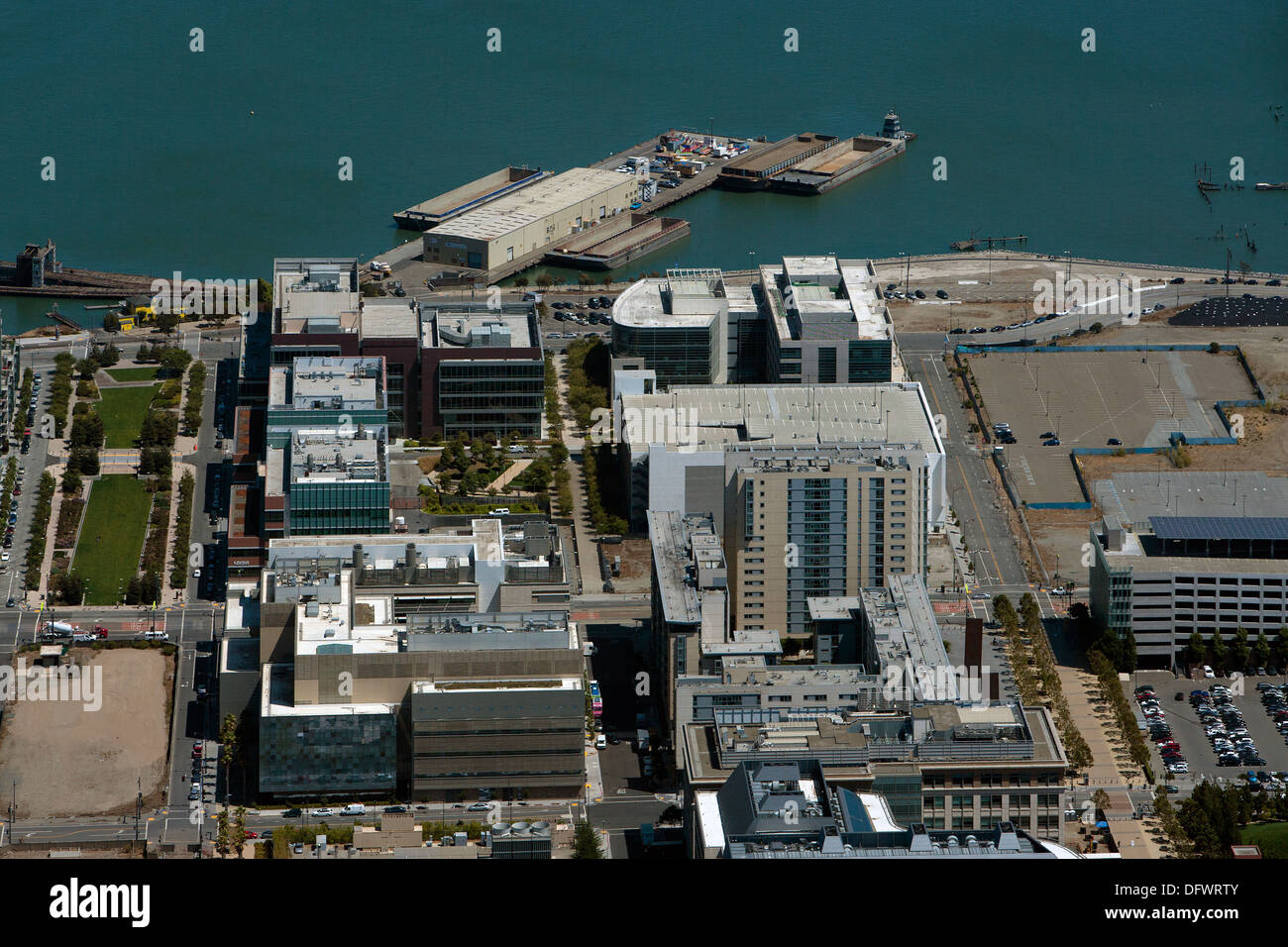 Luftaufnahme Mission Bay San Francisco Kalifornien Stockfoto