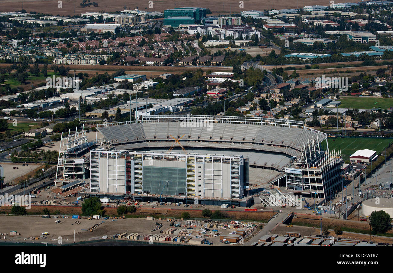 Luftaufnahme Levi Stadion Santa Clara, Kalifornien Stockfoto