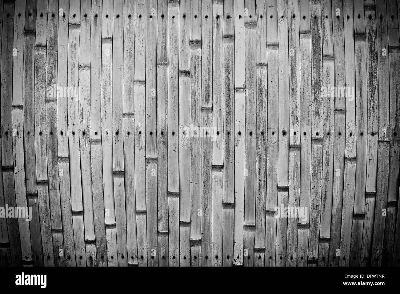 Bambus-Schutz der Haus-Grundlagen Stockfoto