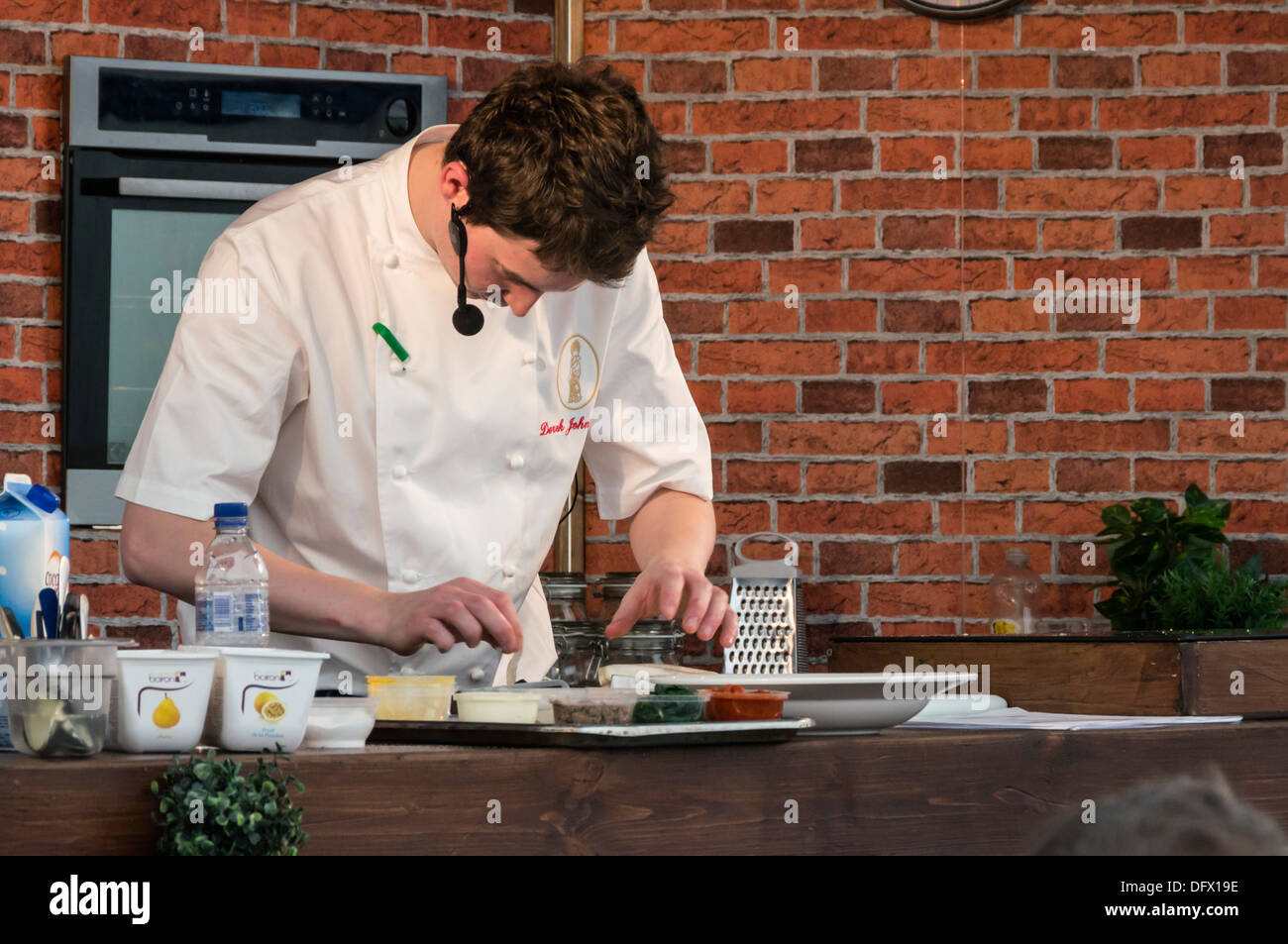 Grenze Union zeigen, Kelso, Schottland, jährliche Veranstaltung Juli - Chef Koch Demo, Derek Johnstone Stockfoto